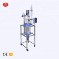 Double Layer Glass Chemical Continuous Stirred Tank Lab Reactor Price